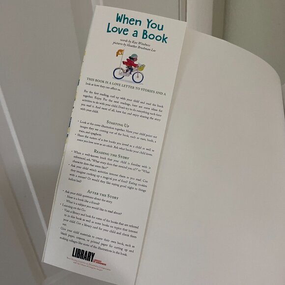 Imagination Library Book - When You Love A Book - Paperback MUST BE BUNDLED - Picture 3 of 4